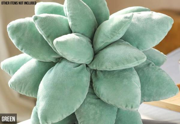 Succulent Cushion - Two Sizes & Three Colours Available