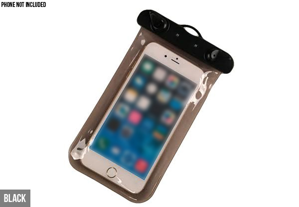 Waterproof Clear Phone Bag - Six Colours Available