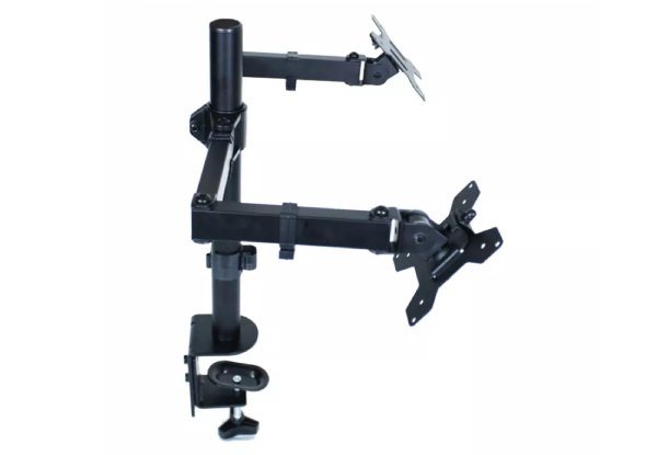 12 to 26 Inches Screen Adjustable Dual Desk Stand Monitor Arm