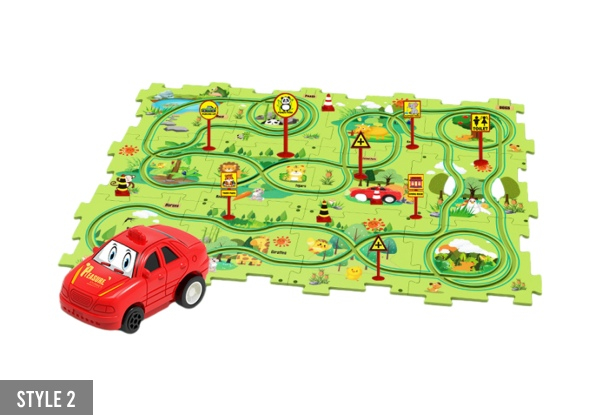 DIY Car Track Puzzle Play Set - Three Styles Available