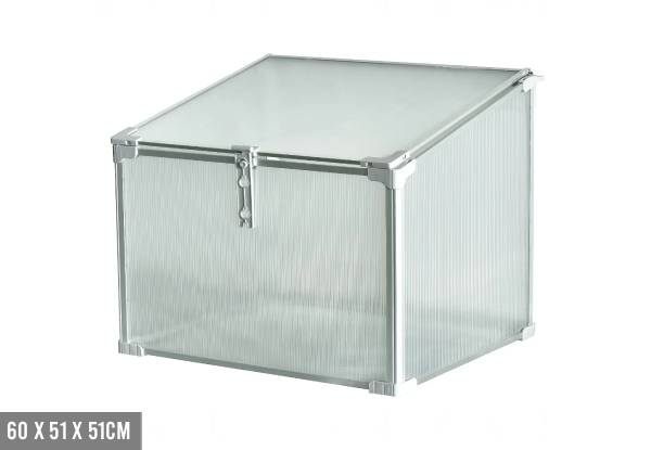 Mini Aluminium Frame Greenhouse with Roof Vent - Available in Two Sizes