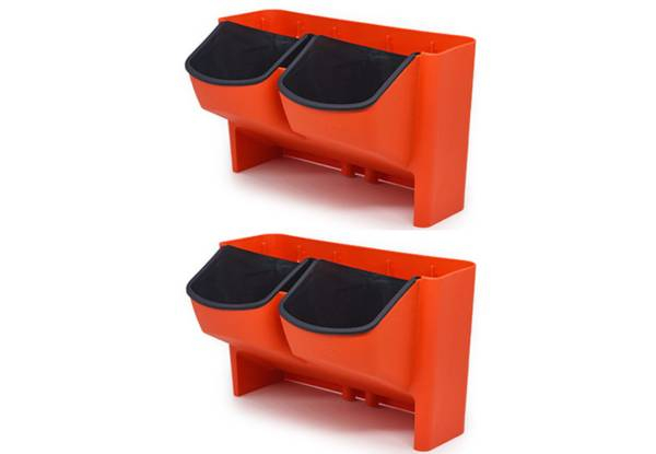 Two-Pocket Vertical Wall Planter - Four Colours Available