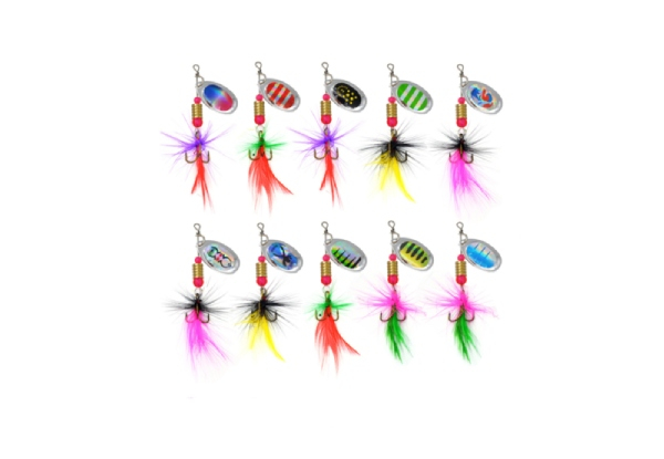 16-Piece Fishing Spinner Baits Kit Set - Two Styles Available