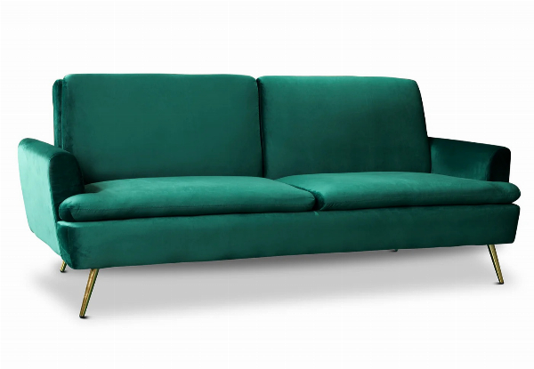 Gyllene Versatile Velvet Chaise Sofa Bed - Available in Four Colours