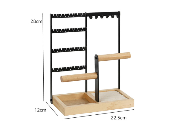 Four-Tier Hanging Jewellery Organiser Stand Holder