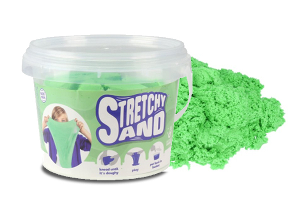 1kg Bucket of Green Stretchy Sand