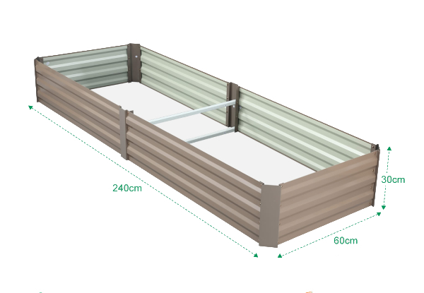 Raised Steel Garden Bed - Available in Two Colours & Two Sizes