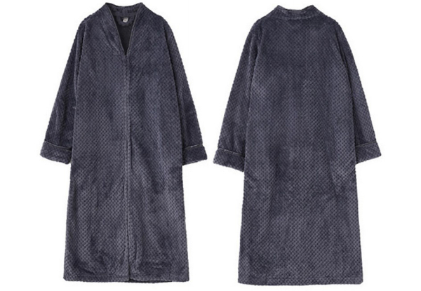 Women's Plush Lounge Robe - Available in Five Colours & Three Sizes