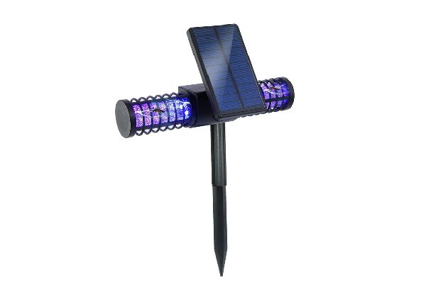 USB Rechargeable Solar-Powered LED Mosquito Fly Catcher Lamp - Option for Two