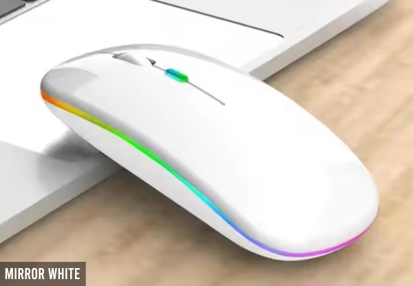 Rechargeable RGB Wireless Mouse - Three Colours Available