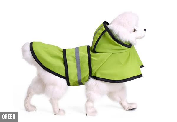 Dog Rain Coat - Four Clours & Six Sizes Available