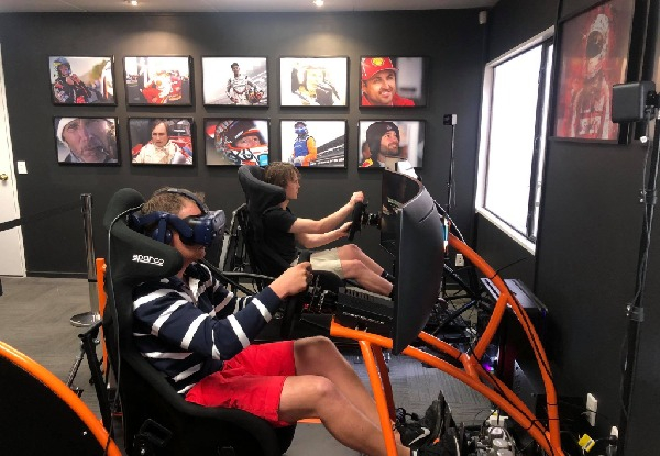 One-Hour Virtual Reality Racing Simulation - Options for Head-to-Head Racing for Two People or Three-Hour Private Hire for up to 15 People