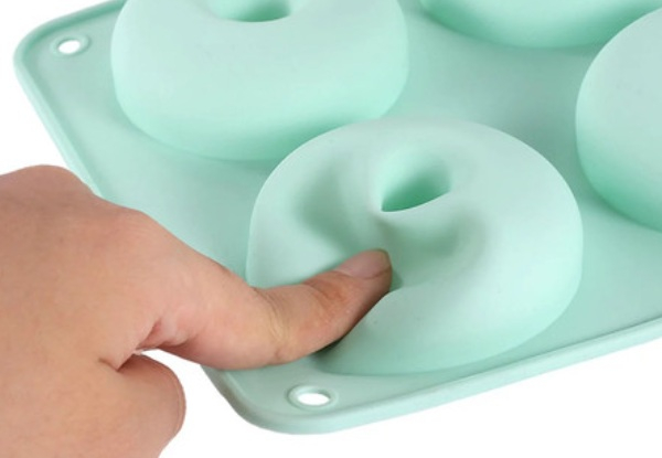 Two-Piece Non-Stick Silicone Donut Mould Set - Four Colours Available