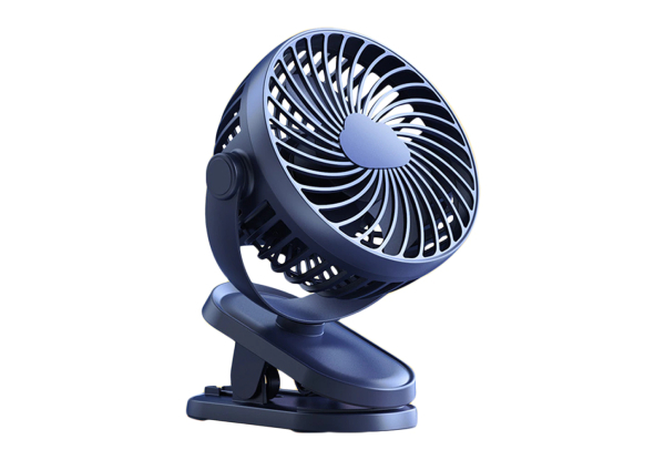 Clip-On Desk Rechargeable Fan - Available in Four Colours