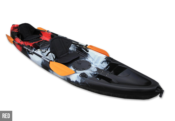 3.7m Deluxe Kayak incl. Two Seats & Two Paddles – Available in Four Colours