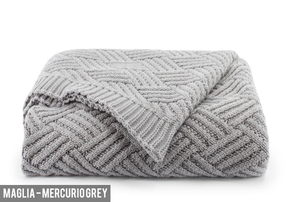 Canningvale Royale Luxury Knit Throw Rug - Four Colours Available with Free Delivery