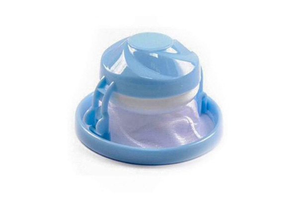 Two-Pack Blue Floating Mesh Lint Hair Catcher - Option for Four-Pack or Six-Pack