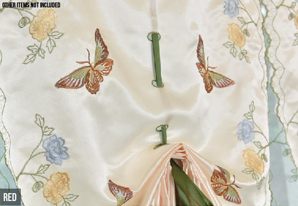 Roman Butterfly Sheer Curtain - Two Colours & Seven Sizes Available