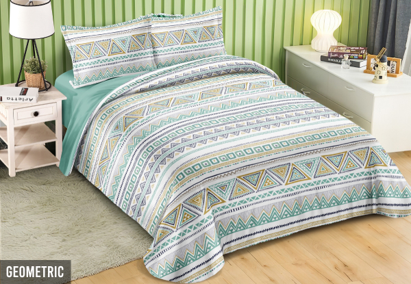 Ramesses Printed 2000TC Cooling Bamboo Blend Quilt Cover Set - Available in Ten Styles & Four Sizes