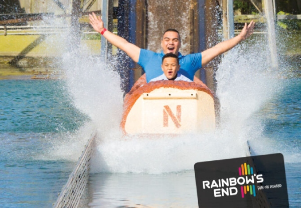 Rainbow's End Single Superpass incl. Unlimited Entry to All Rides - Options for Four Superpasses, Four Superpasses incl. Gem Panning Experience and Photo, or Four Superpasses incl. Virtual Reality Quad Play & Arcade Credit - Valid for Daytime Sessions