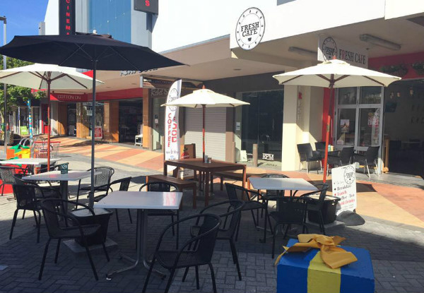 Any Two Breakfasts for Two People at Fresh Cafe in Whangarei CBD - Option for Four-People