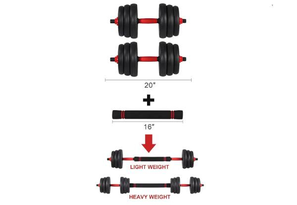 Four-in-One Adjustable 40kg Dumbbell Set