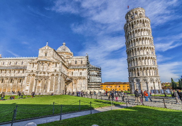 Per-Person Twin-Share 10-Day European Spotlight Coach Tour to Paris, Swiss Alps, Burgundy, Pisa, Tuscany, Florence, Venice, Munich, Rhine Valley & Amsterdam incl. Accomidation, Meals & More