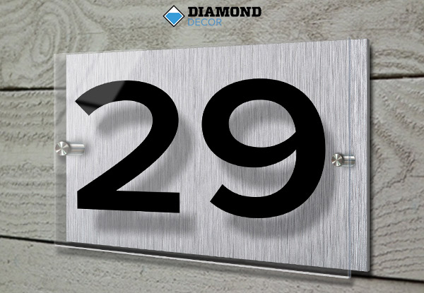 Personalised Metal/Acrylic Address Plaque House Sign incl. Nationwide Delivery