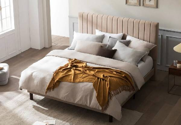 Zinus Premium Upholstered Bed Frame