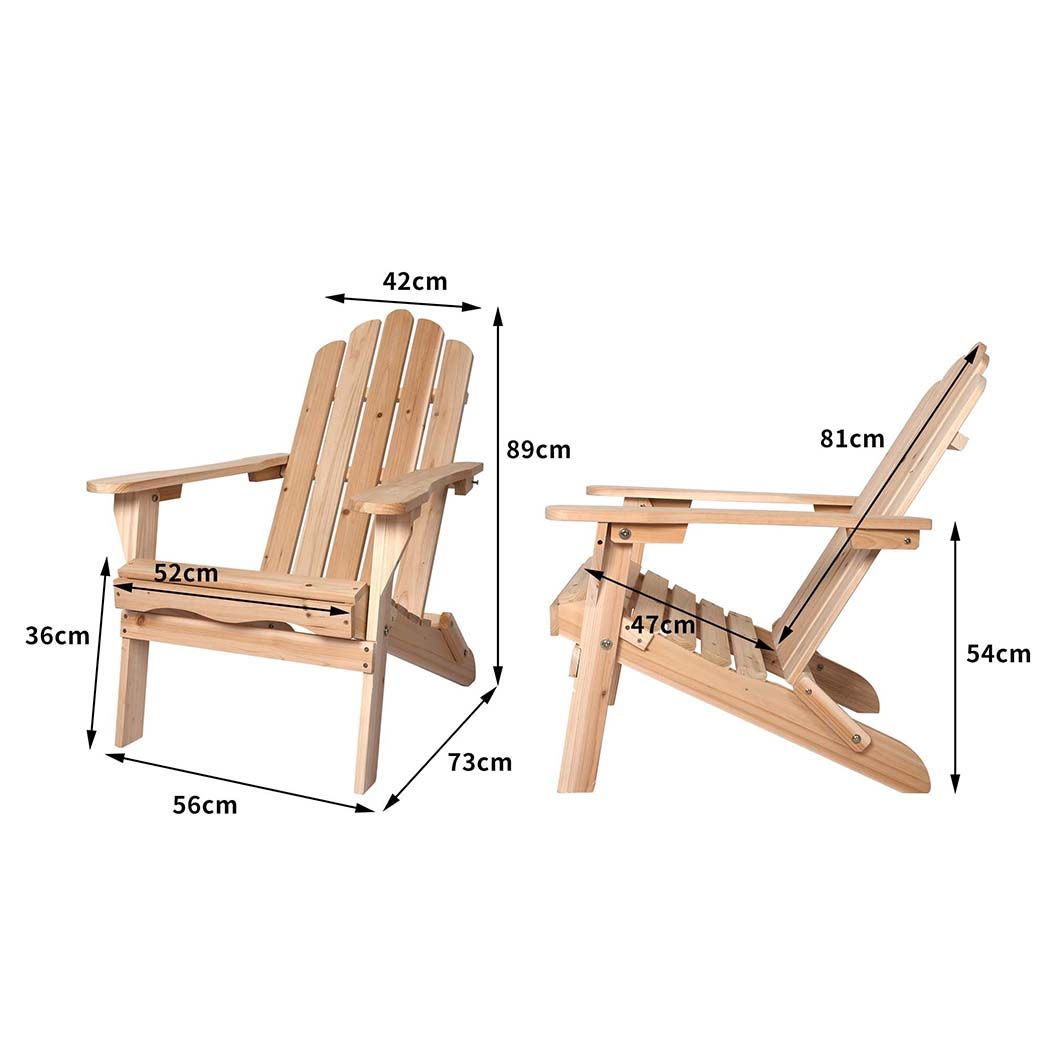 Wooden Adirondack Outdoor Chair