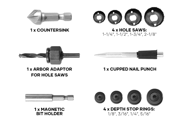 246-Piece HSS Drill Bit Set