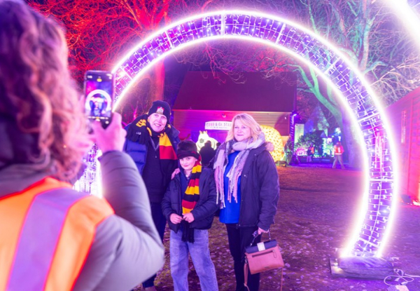 30% Off Entry to the Illumination Night Walk at the New Zealand Festival of Christmas in Greytown - Options for Family Pass with Treats, or Two Adults with $50 White Swan Voucher