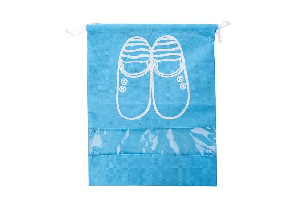Two-Pack of Travel Shoe Organisers - Four Colours & Two Sizes Available
