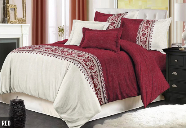 Quilt Cover Bedding Set - Five Colours & Three Sizes Available
