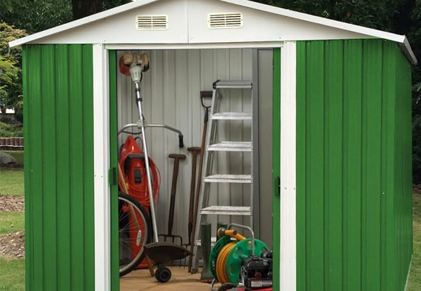 $439 for a Heavy Duty Garden Shed with a Gable Roof & Sliding Doors
