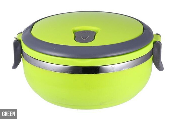 Stainless Steel Lunch Box - Three Colours Available with Free Delivery