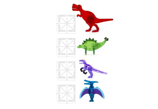 Magna-Tiles 40-Piece Dino World Set - Option for Two Sets