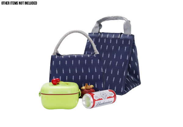 Two-Pack of Reusable Insulated Lunch Bags - Two Colours Available