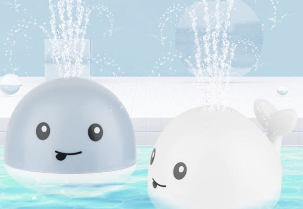 LED Whale Bath Toy - Two Colours Available