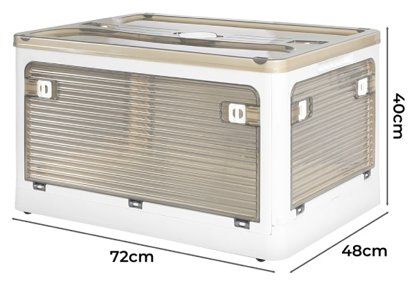 Stackable Container Storage Box with Wheels and Lid - Available in Two Colours & Three Sizes