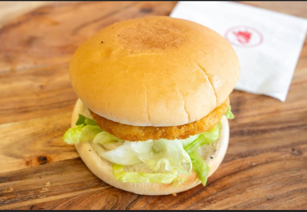 Chicken or Beef Burger with Fries & a Can of 330ml Drink