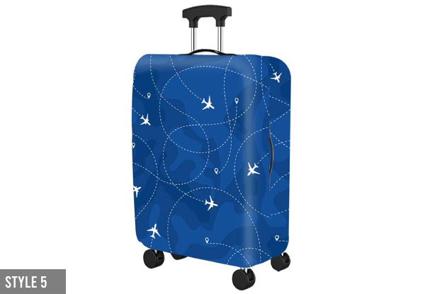 Thick Elastic Luggage Protective Cover - Four Sizes & Six Styles Available