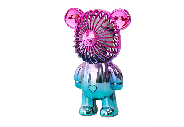 Rechargeable Gradient Bear Fan - Four Colours Available