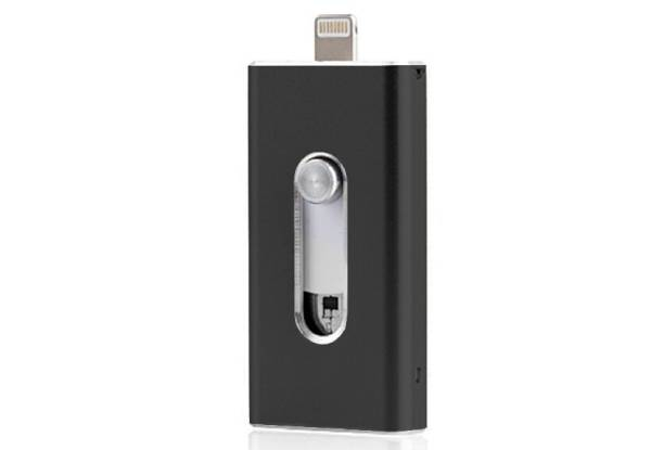 Three-in-One USB Storage Flash Drive Memory Stick Compatible with iOS & Android Computers - Four Options Available with Free Delivery