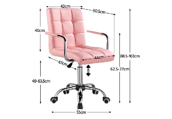 Modern Pink Office Computer Chair