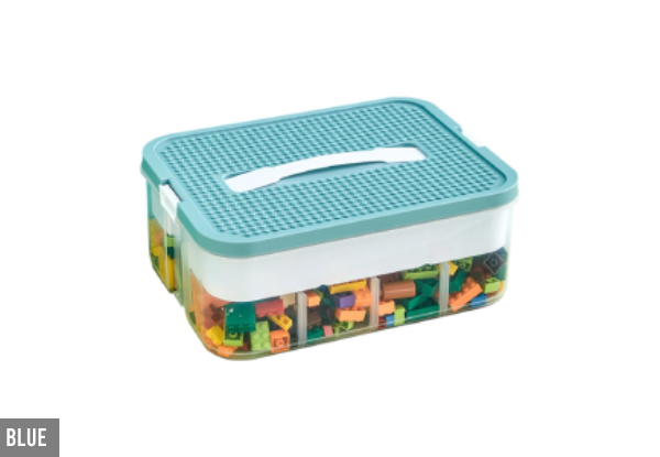 Stackable Plastic Lego Toy Storage Organiser - Two Colours Available