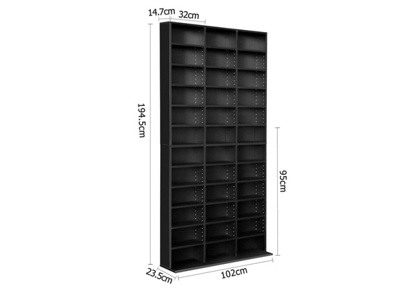 Adjustable CD/DVD Storage Shelf - Two Colours Available