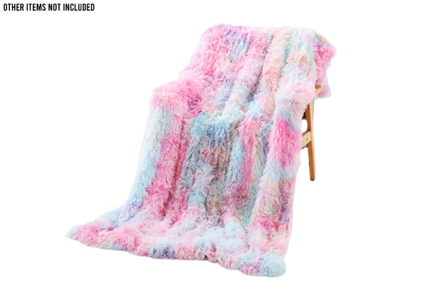 Soft Shaggy Plush Blanket - Five Colours & Two Sizes Available