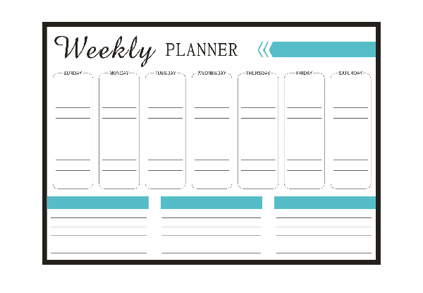 Magnetic Weekly Planner