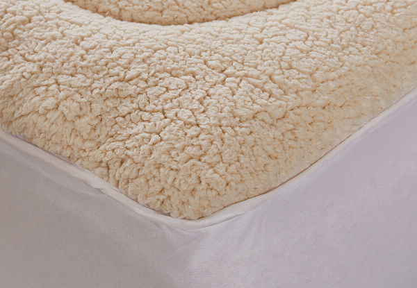 Dreamz Reversible 100% Wool Underlay Mattress Topper - Two Sizes Available